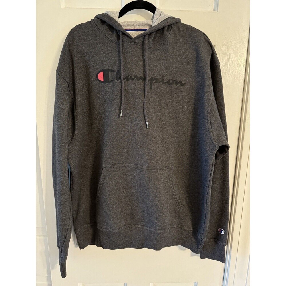 Champion men’s pullover hoodie sweatshirt size M. Dark Gray